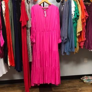 Skies Are Blue Curvy Maxi Dress